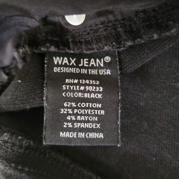 Wax Jean Collection Black Distressed Denim Shorts Size L - Picture 4 of 5